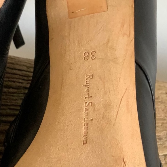Rupert Sanderson Black Heeled open toe Bootie. - Picture 7 of 8